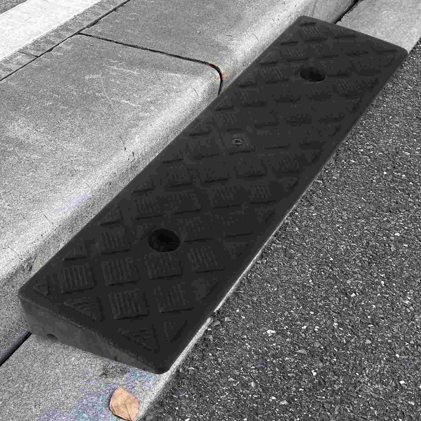 Plastic Threshold Ramp Rise Door Ramp Car Ramp Curb Ramp For For Loading Docks Garage Sidewalk Truck Scooter Bike Motorcycle And