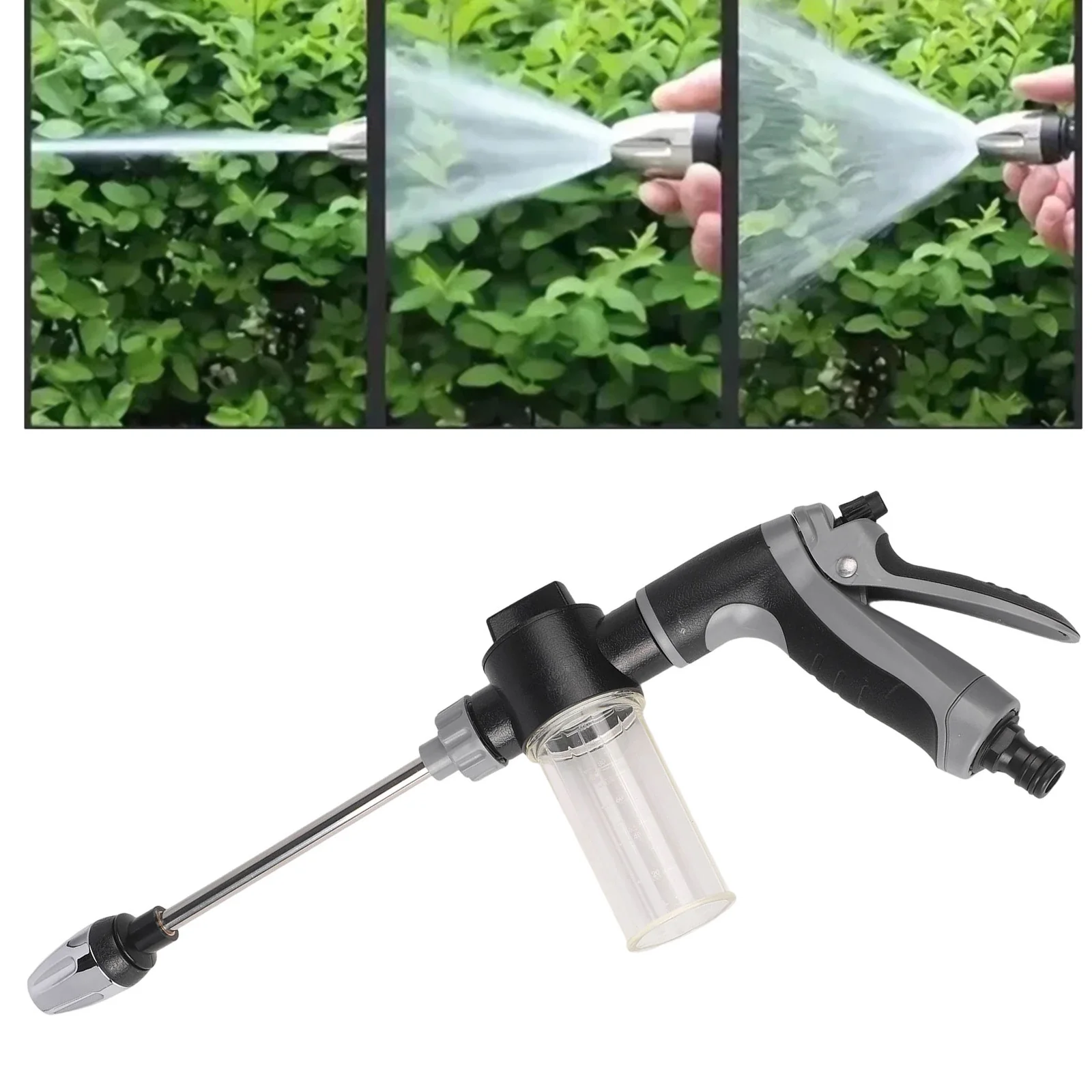 7 Setting Garden Hose Nozzle for Car Wash Cleaning Lawn Watering Flower Beds and Outdoor Flushing Applications