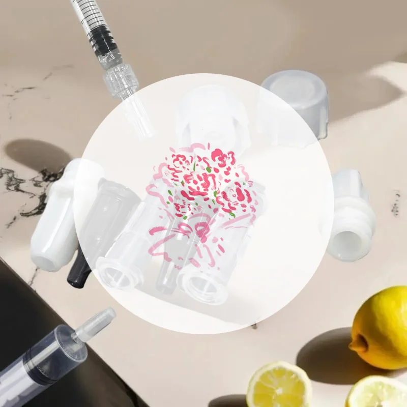 10Pcs DIY Accessories, Double Twist Transparent Medical Sterile Luer Lock Adapter, Leak-Proof Syringe Connector