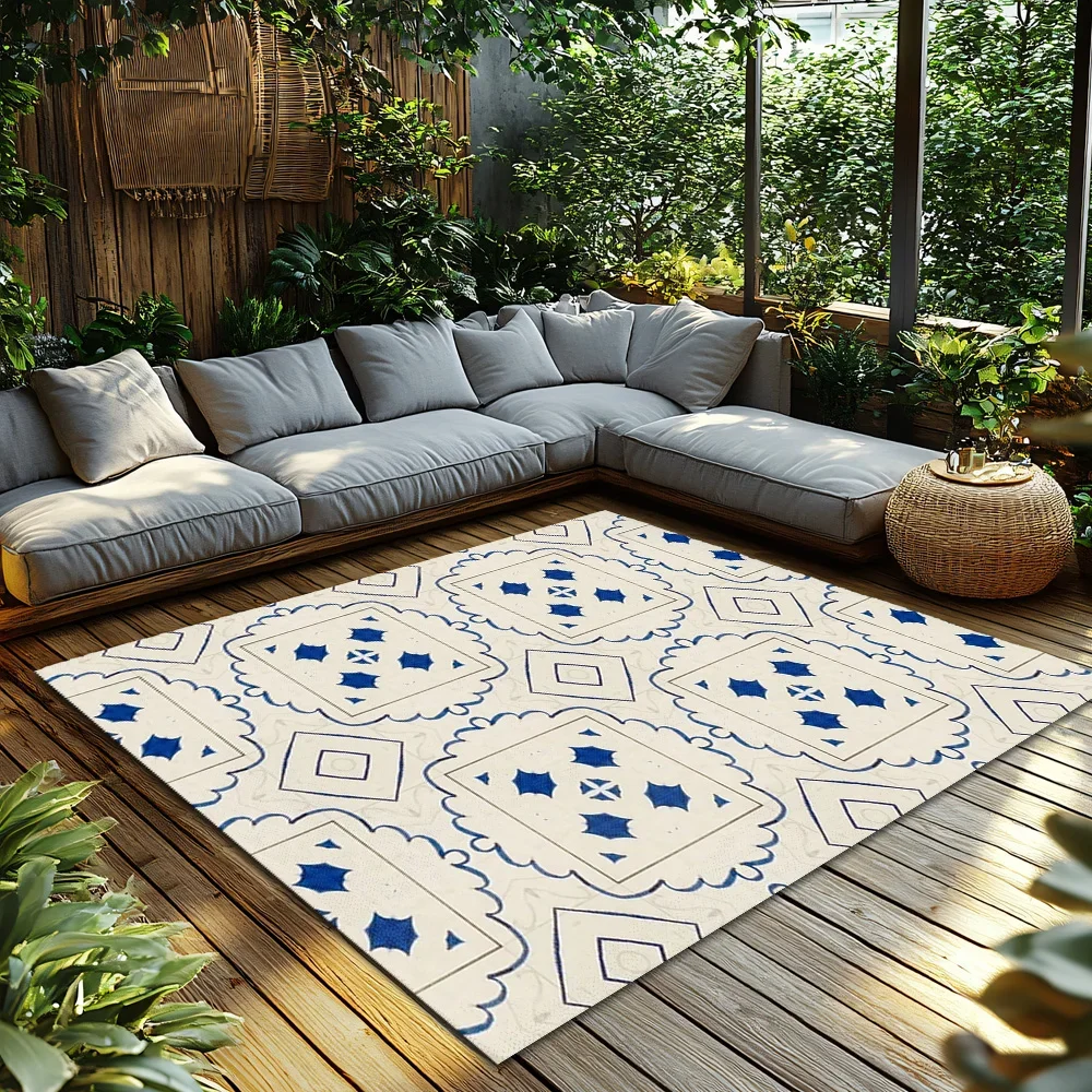 Vintage Persian Carpet Pattern Floor Mat Washable Non Slip Doormat Entryway Rug Living Room Decor Home Accent Area Rug Indoor Ou