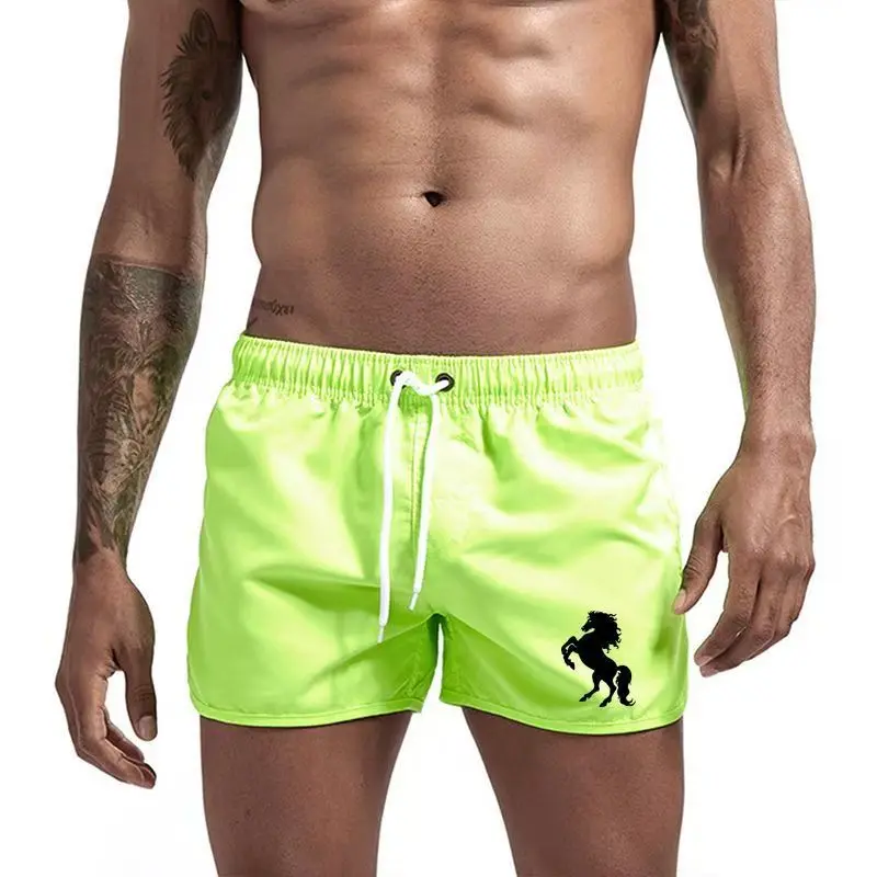고급 비치 반바지, 속건성 속옷, 여름용 핫 수영 속옷, 스포츠 짐 러닝 반바지, 남성용 비치웨어