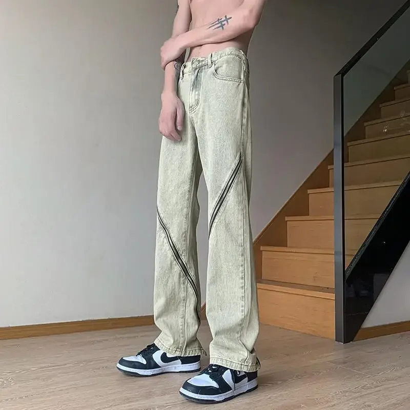 

Baggy Man Cowboy Pants Loose Stacked Trend 2025 Trousers New in Luxury Casual Grunge Y2k Cheap Y 2k Vintage Denim Jeans for Men
