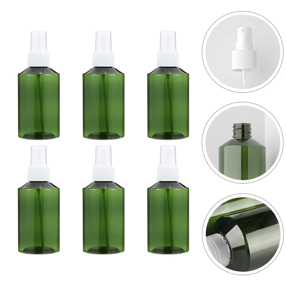 6 Pcs Spray Bottle Small Lotion Bottles Plastic Cosmetics Empty Storage Containers Abs Emulsion Travel