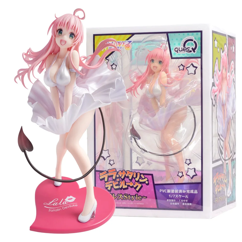 

23CM Anime To LOVEru Darkness Lala Satalin Deviluke 1/7 Dress Style Model Toy Gift Collection Aciton Figure PVC