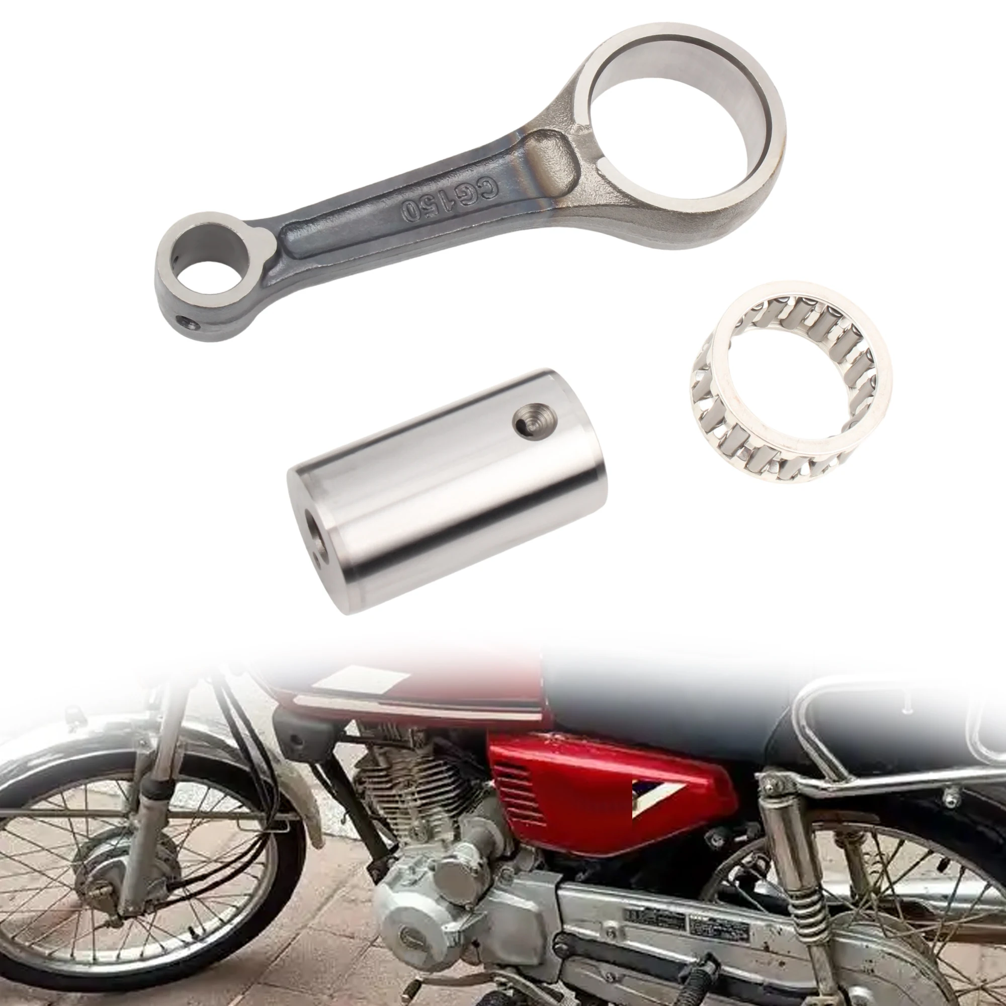 Motorcycle Crankshaft Connecting Rod Conrods Piston Link Rodrod For YAMAHA YBR125 XTZ125 YBR 125YB XTZ Motocross Universal Parts - view 4