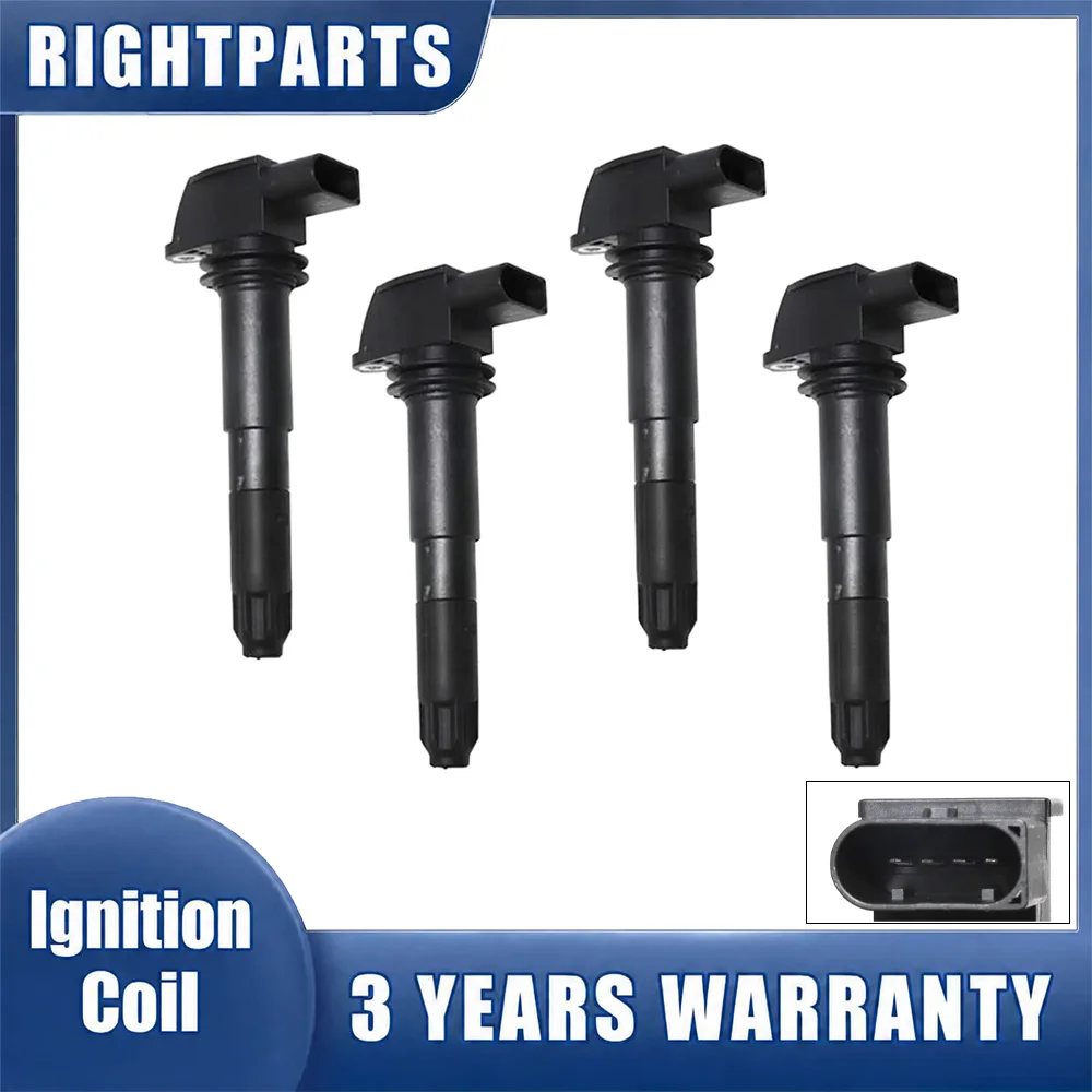 4pcs 94860210400 94860210405 UF513 Ignition Coil for Porsche Cayenne GT 4.5L V8 2003 2004 2005 2006 98060290400 98060290401