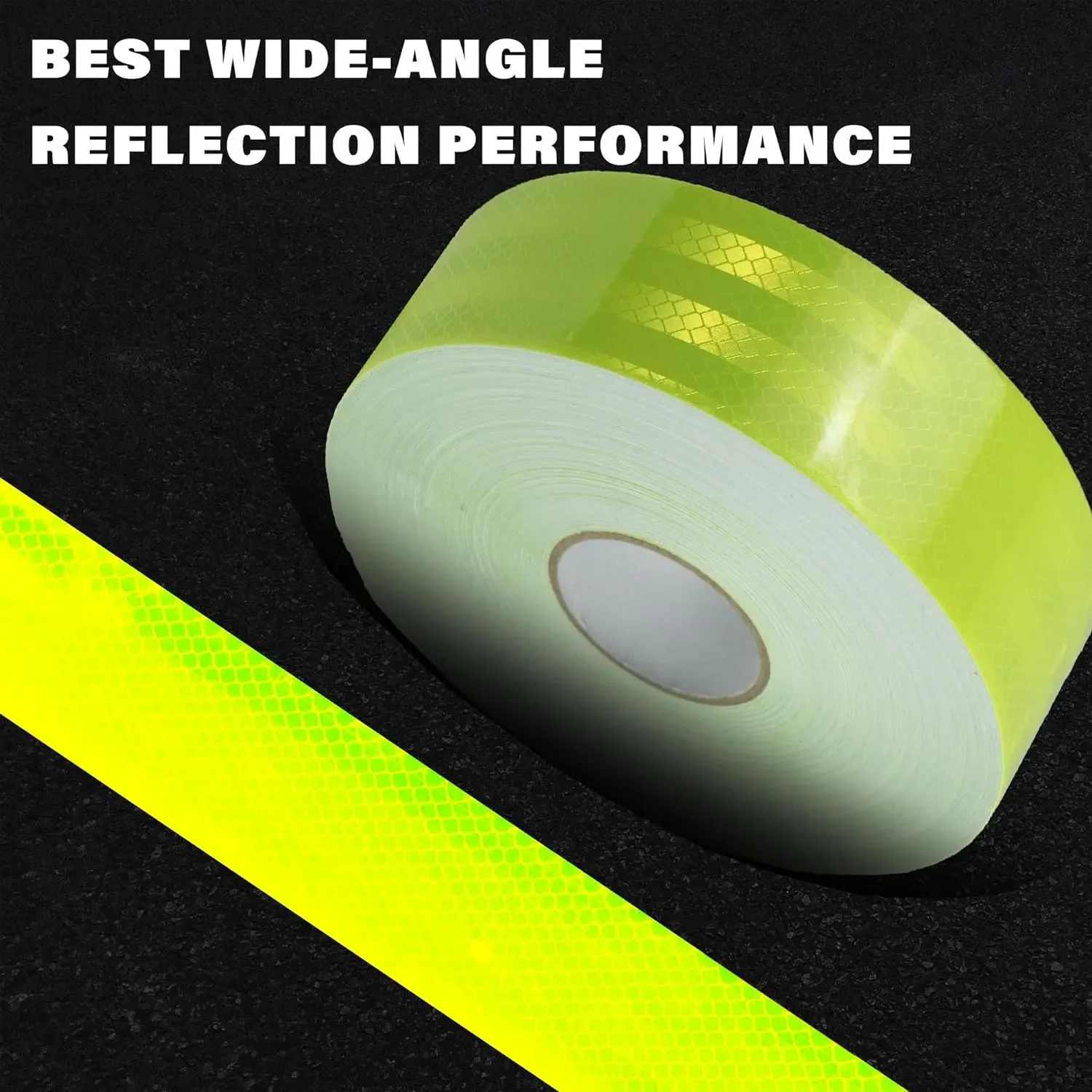 5cm*1/3/5M PET Truck Reflective Tapes Fluorescent Green High reflection Safety Caution Road Warning Reflectors Film For Vehicle