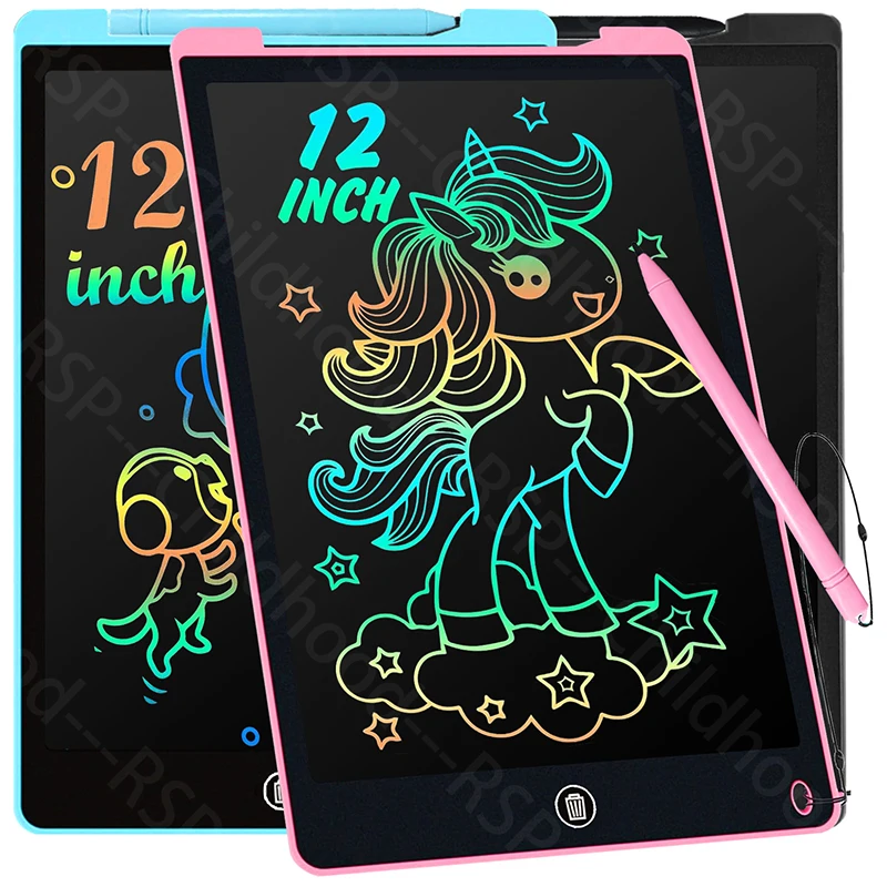 

12 Inch / 8.5 Inch LCD Writing Board Drawing Tablet Colorful Doodle Board Eye Protection Learning Gifts for young people