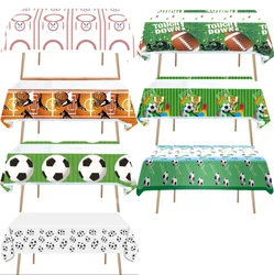Football Tablecloth Birthday Party Decor Soccer Disposable Table Cloth Basketball Table Cover Kids Favor Gift Party Supplies 