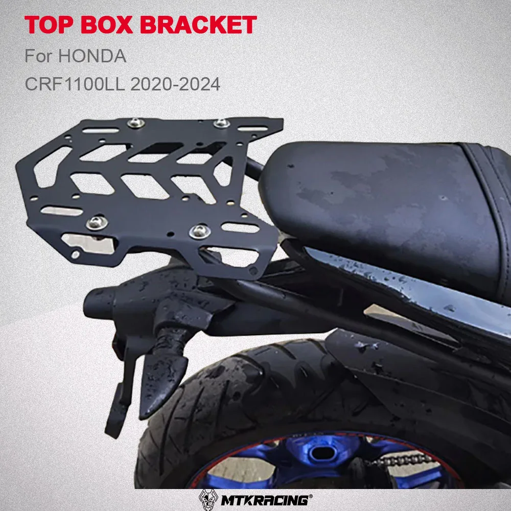 MTKRACING Top Box Bracket For HONDA CRF1100LL 2020-2024 Motorcycle Luggage Rack Carrier Rear Passenger Detachable