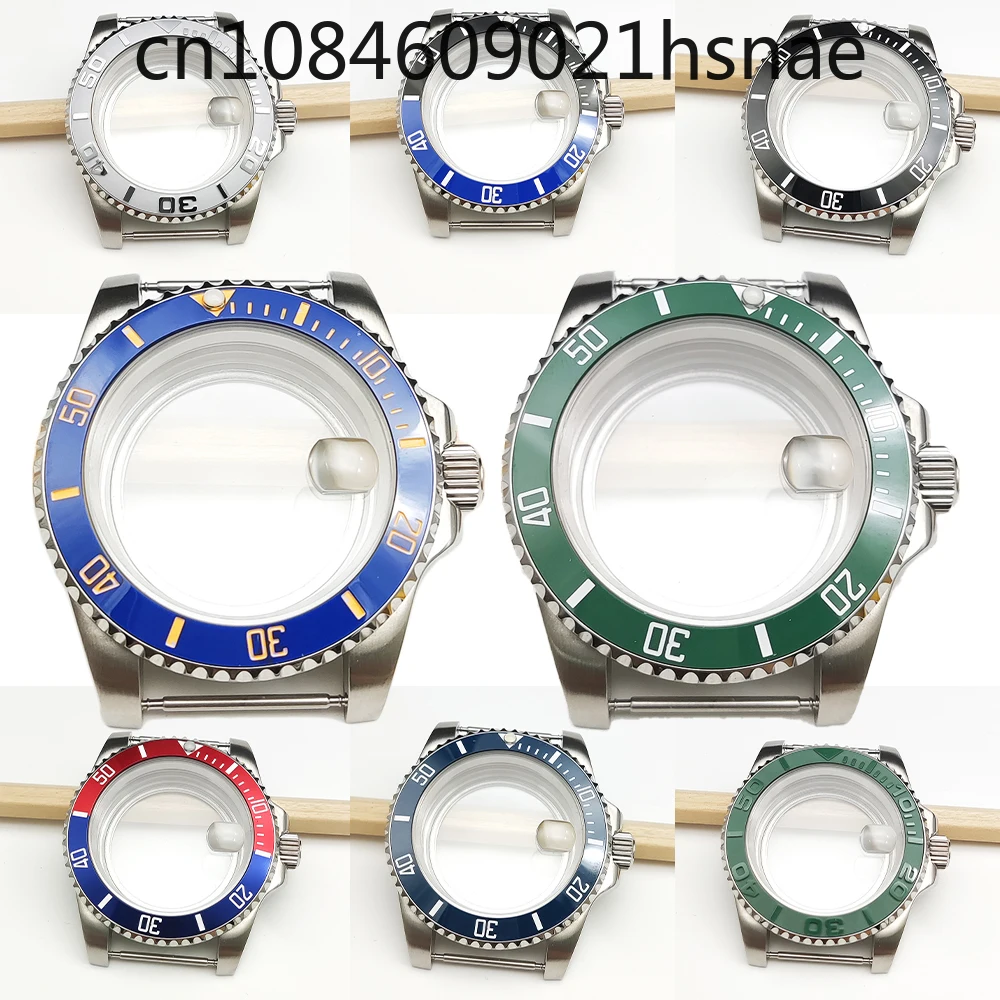 Watch accessories, men's watch case, stainless steel case, suitable for NH35/36 movement, transparent back cover