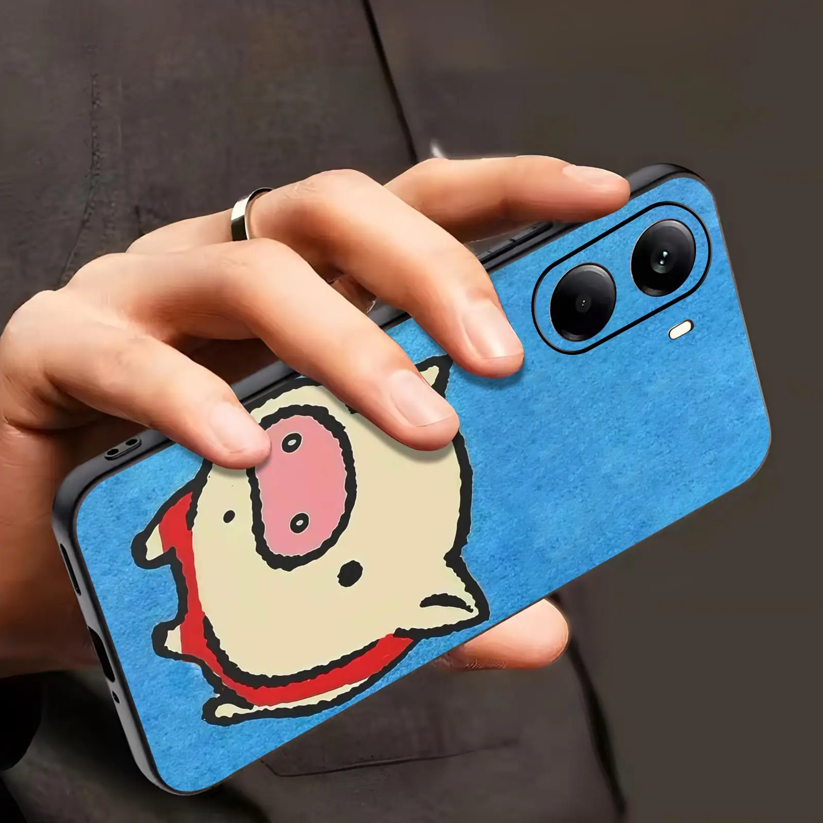 Phone Case For Xiaomi POCO M7 M6 M5 X8 X7 X6 F8 F7 F6 Pro 5G Soft black Shockproof Cover Cute little pig view 3