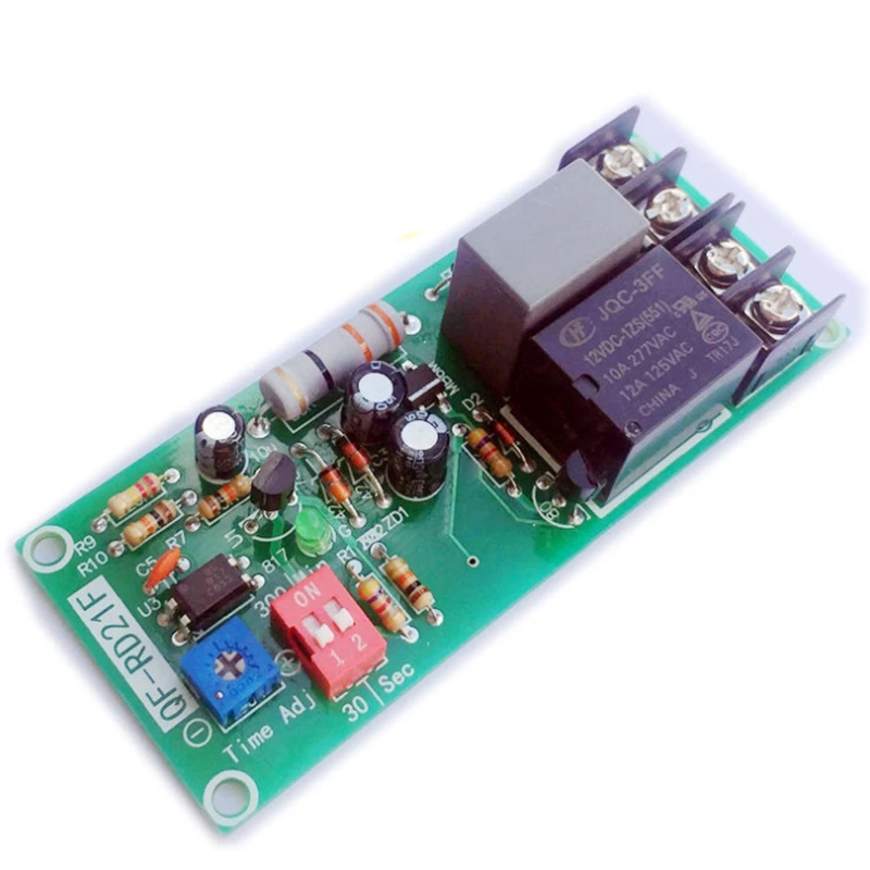 HOT AC100V-220V Adjustable Timer Control Relay Module Turn Off Delay Switch Board for Exhaust Fan Mr22 19