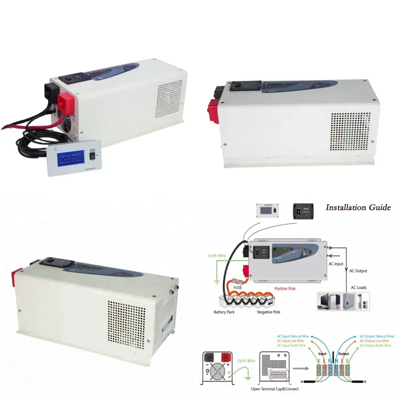 1000W Pure Sine Wave Power Inverter DC 12V to AC 220V Portable Car Charger Converter Adapter for Vehicle Home Use