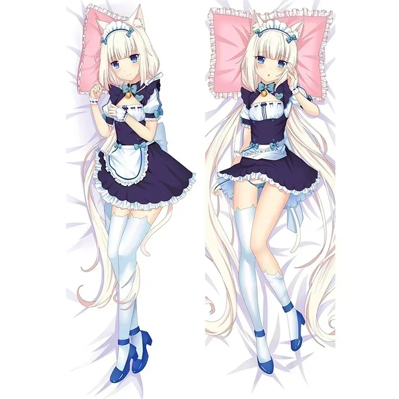 Japanese Anime Pillowcases NEKOPARA Chocolat vanilla Azuki Coconut Maple Cinnamon Dakimakura Body Hugging Body Pillow Cover Case