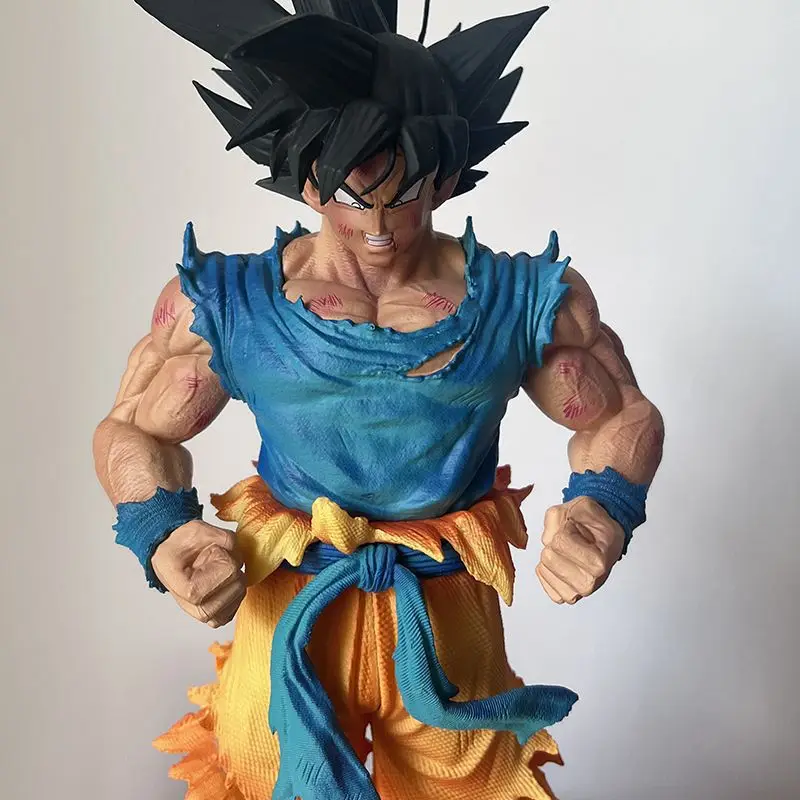 

27cm Vf Dragon Ball Super Saiyan Aura Goku Action Figure Fully Painted Pvc Boxed Collectible Model Ornament For Anime Fans