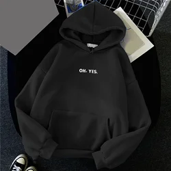 Letter Printed Hoodies Hip Hop Women's Sweatshirts Street Style Hoody Autumn Loose Clothing Comfortable Pullover Hoodie Tops