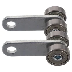 2 Pcs Hanging Wheel Trolley Assembly for Taller Strut Channel Roller Sliding Cabinet Door Pulley Bearing Doors