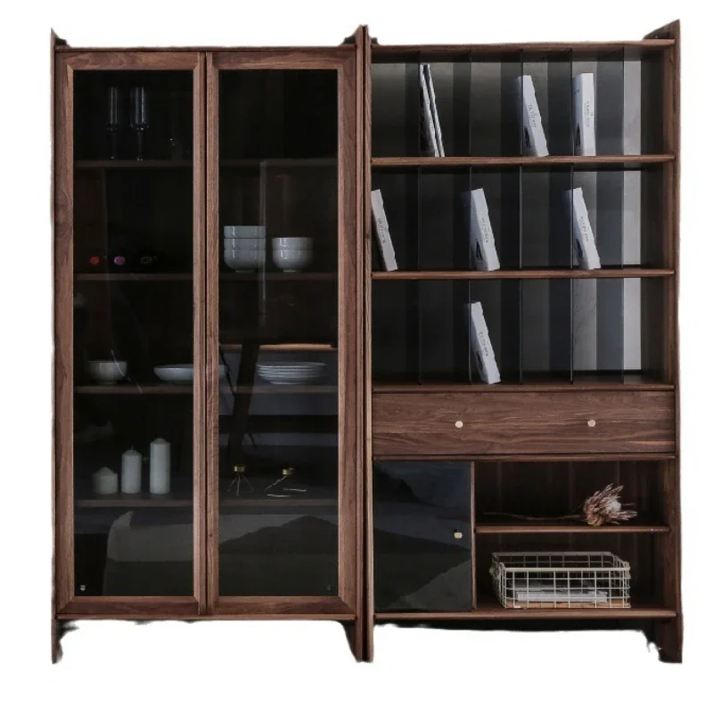 

Solid wood bookcase living room bedroom simple wall combination cabinet locker