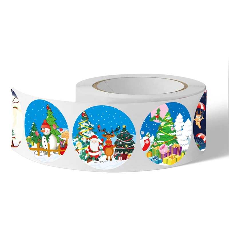 500Pcs Christmas Decoration Stickers Seal Labels Merry Christmas Sticker Party Sticker Baking Label Packaging Stickers Gift