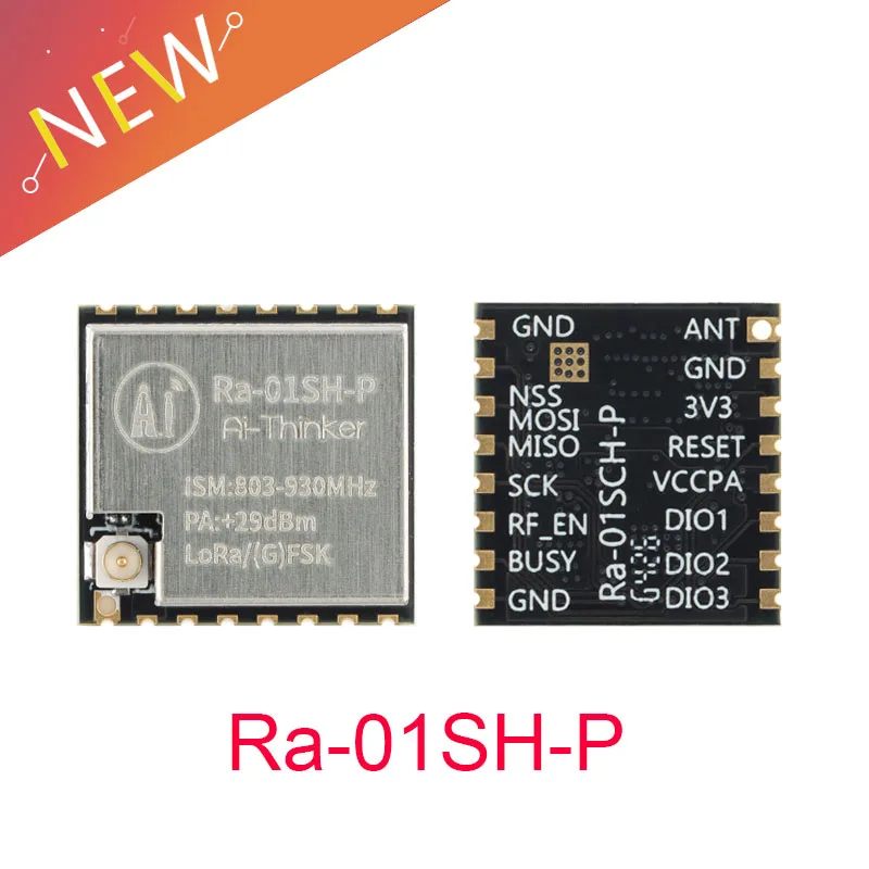 Módulo de comunicação sem fio sx1262 lora, comunicação de espectro de propagação de ultra longo alcance, 803mhz ~ 930mhz, banda Ra-01SH-P
