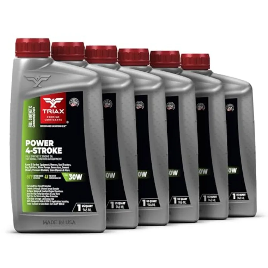 

Power 4-Stroke SAE 30W Full Synthetic 4 Cycle Small Engine Motor Oil For Lawnmower Generator Tractor Log Splitter Snow Blower P