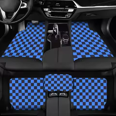 Automobile universal floor mat checkerboard floor mat mosaic grid car floor mat wear-resistant and anti slip floor mat parts