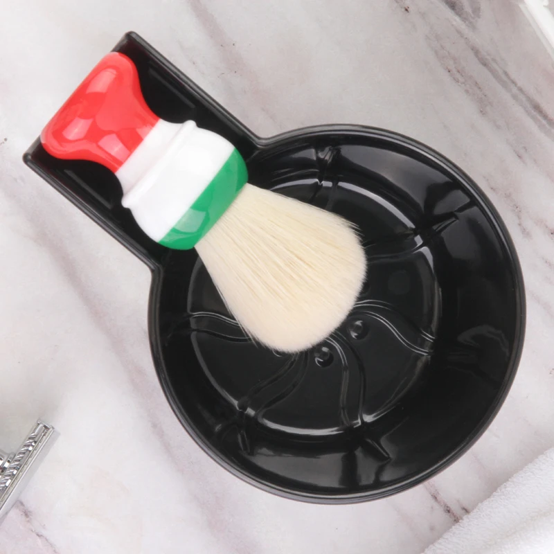 Yaqi – bol de rasage en plastique pour hommes, brosse de haute qualité, couleur noire