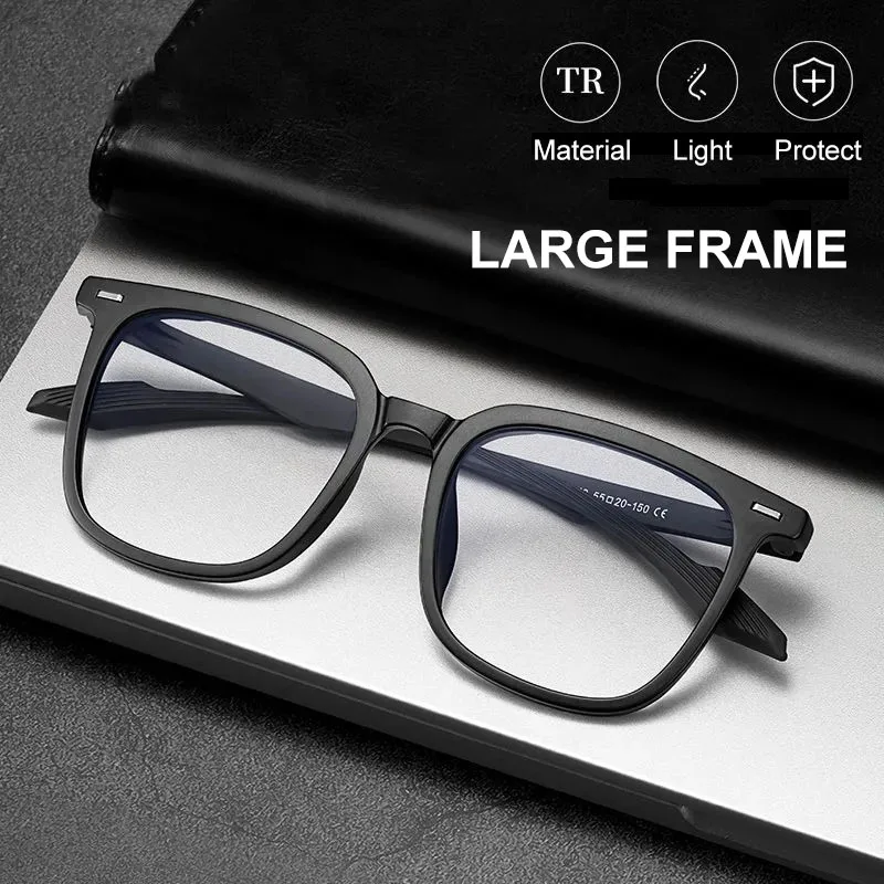 UVLAIK TR90 Large Square Glasses Frame Women Men Fashion Oversized Myopia Eyewear Optical Prescription Eyeglasses Frame