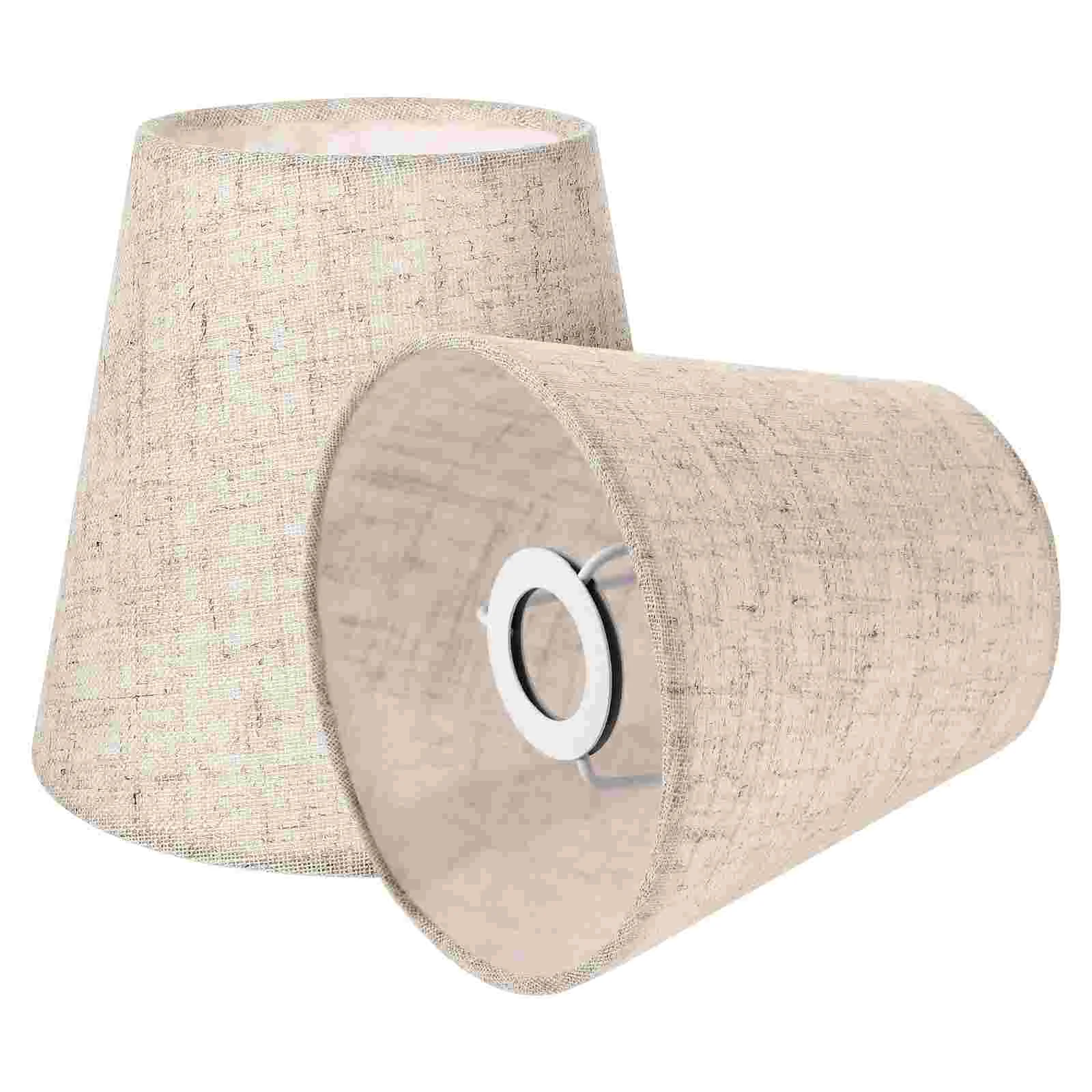 

2 Pcs Cloth Lamp Shades Accessories Replacement for Table Lamps Small Decorative Lampshade Chandelier