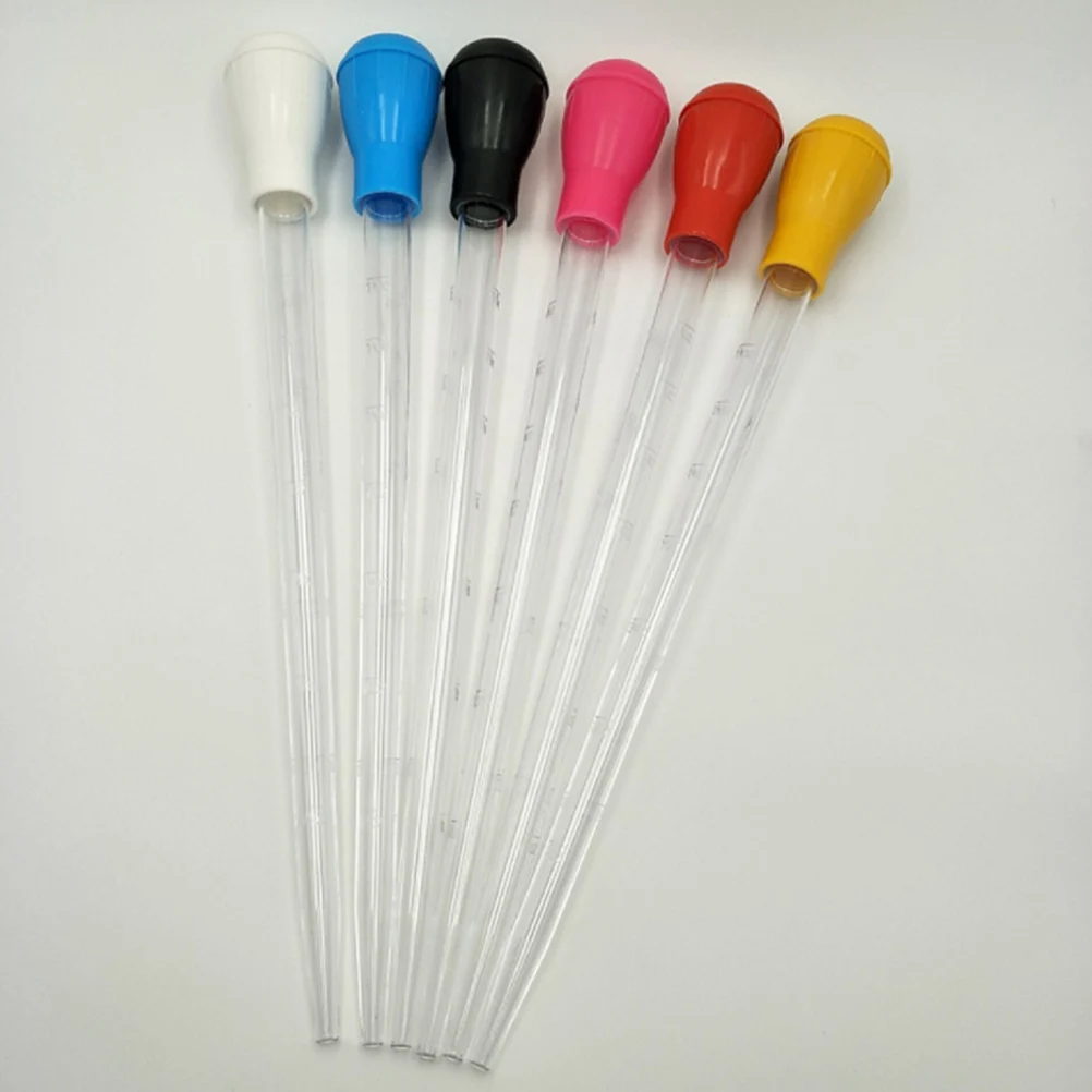 

4pcs Oil Suction Pipe Brush Set Durable Kitchen Gadgets Turkey Baster Seasoning Pump White BBQ Tools Graduated Tube Ounce