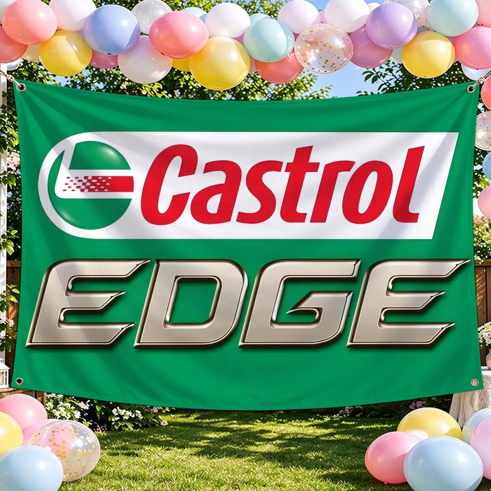 Castrol Flags Banner For Bedroom Outdoor Living Room Restaurant Bar Wall Decor Party
