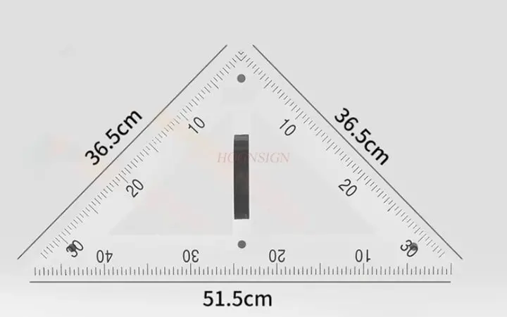 Image 5: Grand planche triangulaire magnétique transparente, 2 pièces, pour les enseignants à utiliser comme planche triangulaire à dessin multifonctionnelle pour l'enseignement