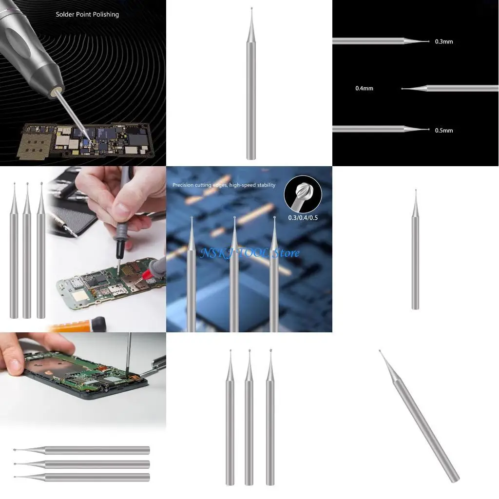 

L8RC Middle Layer Grinding Head 0.3/0.4/0.5mm for Mobile Phone Pad Solder Joint