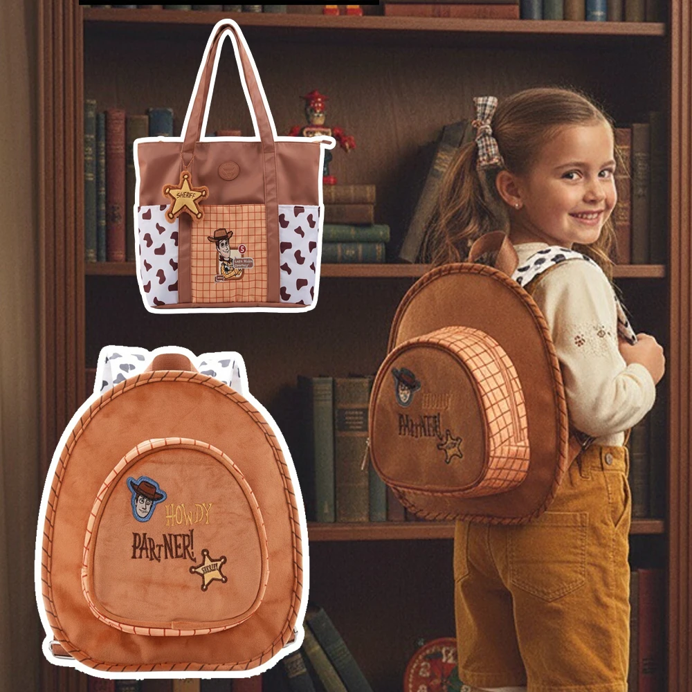 

New Toy Story Move Peripheral Toys Woody Cowboy Hat Cartoon Bundle Capacity Cute Cloth Crossbody Bag Drawcord Storage Bag