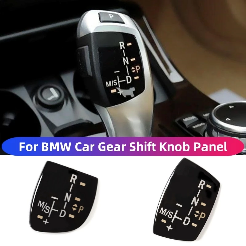 

Car Gear Shift Knob Panel Cover For BMW 1 2 3 4 5 7Series F01 F02 X1 X3 X5 X6 M3 M5 F30 F32 F48 With Logo Interior Modification