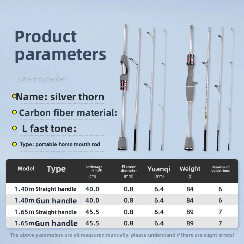 

Carbon Horsemouth Rod Luya Rod Ejection Micro_OBJECT Fishing Rod with L Adjustment Portable Short Section for Easy Storage