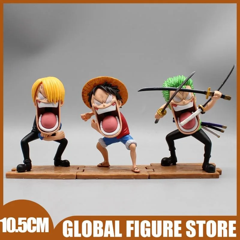 10.5CM One Piece Luffy Action Figures ALS Series Zoro Cute Model Sanji Statue PVC GK Collection Ornament Dolls Birthday Gift Toy