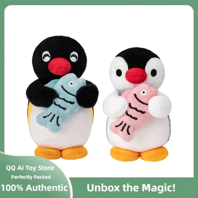 

Pingu Couple Mini Series Plush Keychains Lovely Toys Plushie Small Bag Accessories Pingu Animal Dolls Backpack Keychain Gift