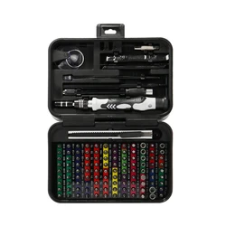 132-In-1 Chromium-Vanadium Steel Screwdriver Set Multi-Functional Dismantling Machine Repair Screw Screwdriver CRV Tool
