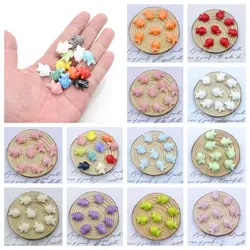 10pcs Handmade Craft Fish-shaped Bead Ceramic Fashion Ceramic Spacer Loose Beads Necklace Earrings 3D Jewelry Making Material