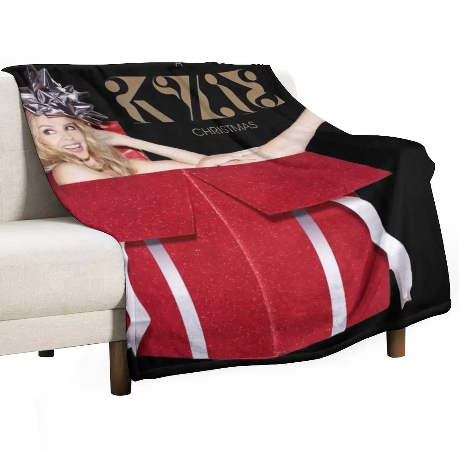 Kylie Christmas Red Present Throw Blanket Soft Beds christmas decoration Decorative Beds Luxury St Baby Softest Blankets