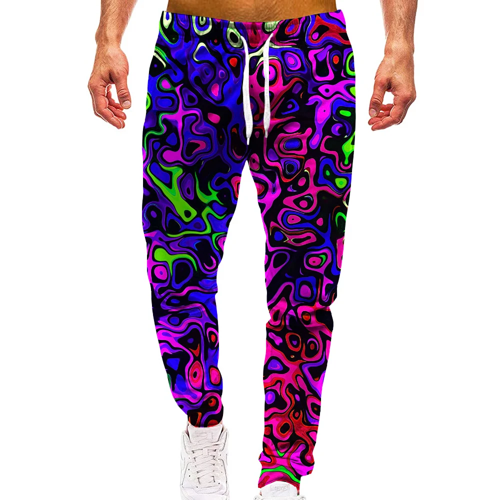 3D Rainbow Fashion Casual Pants Men Sport Print Camo Joggers Man Trousers Vintage Sweatpants Hiphop Fitness Big Size clothes