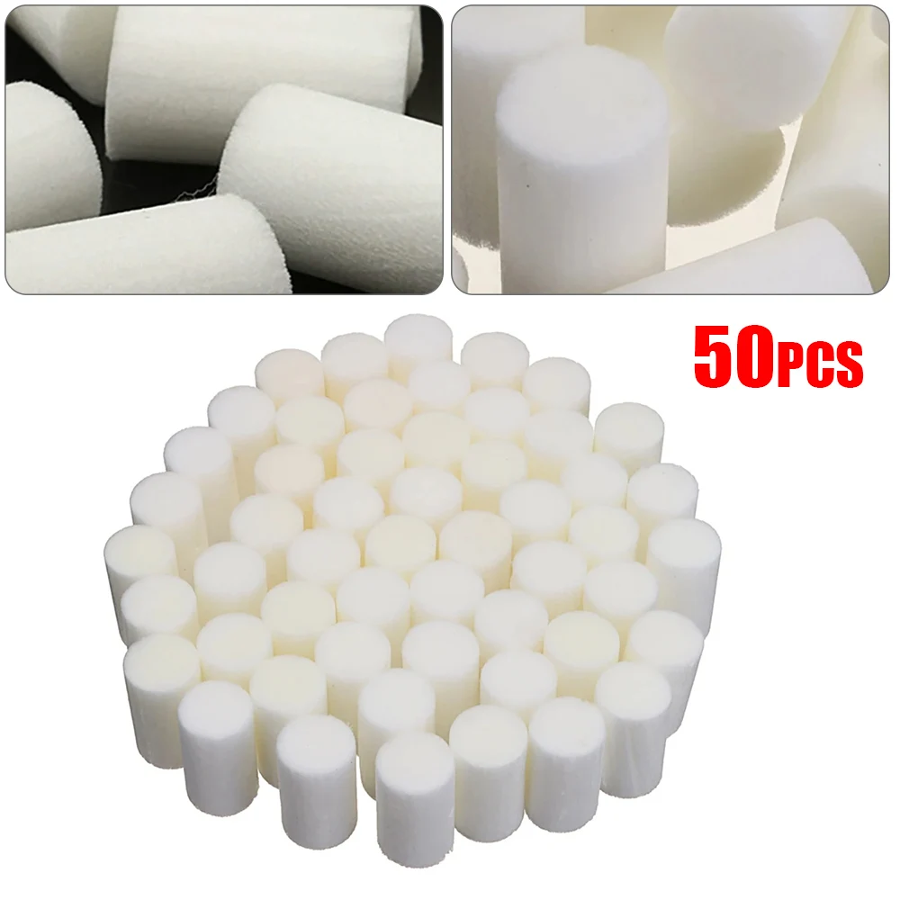 50Pcs High Pressure Pump Filter Element Refill 30MPa Fiber Cotton Filters For Water Purify Air Compressor System Replacement Kit