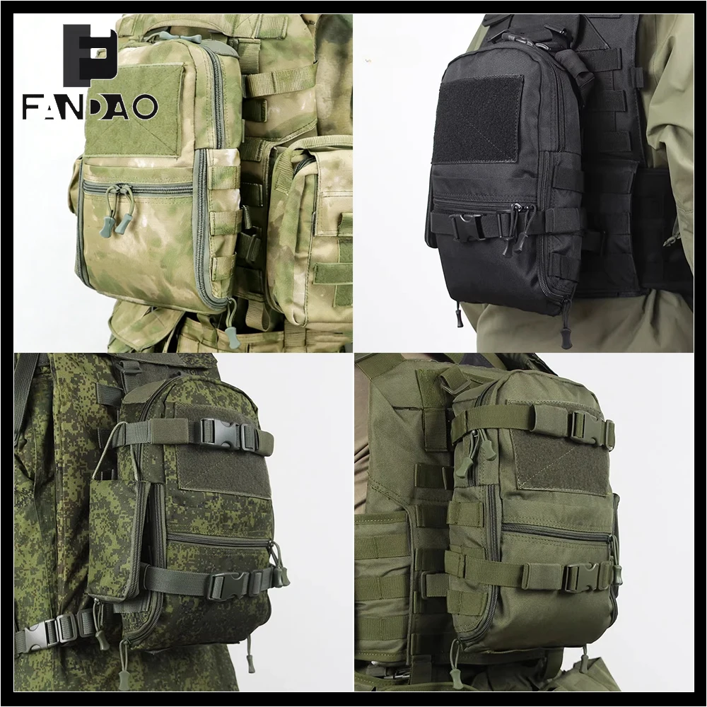 

Russian Tactical Molle Assault Bag Outdoor Airsoft Camo Shoulder Backpack with Small Side Pack CS Hunting Shooting Accessories