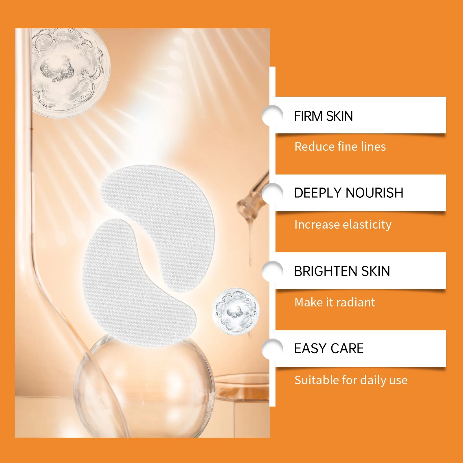 24-72 Stuks Collageen Oogmasker Verstevigende Oog Huid Vervagen Fijne Lijntjes Verhogen Elasticiteit Diepe Hydratatie Hydraterende Ooglapjes zorg