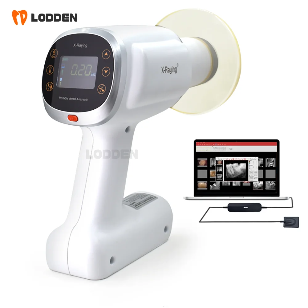 LODDEN Portable Dental Digital X-ray with Sensor for Medical High Frequency Handheld X-Raying Machine HD Image Dentistry Tools