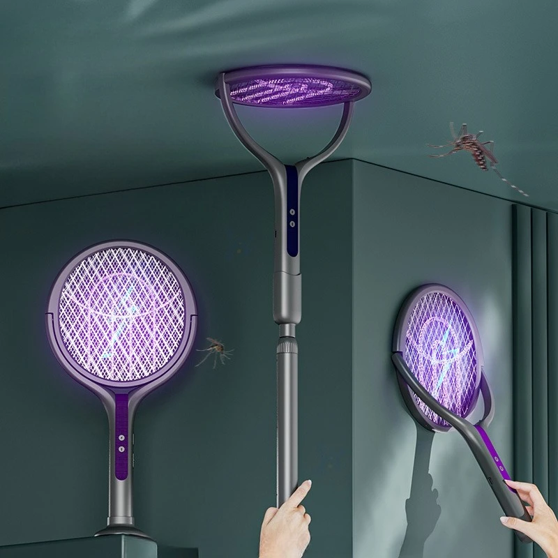 

Foldable Telescopic Electric Mosquito Swatter, Automatic Mosquito Trap, USB Mosquito Killer, Rechargeable Household Use