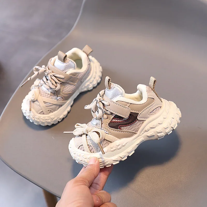 

Boys Basketball Shoes Spring Autumn Fashion Classic Kids Girls Sneakers Chunky Mesh Toddlers Children's School Sports Shoes New