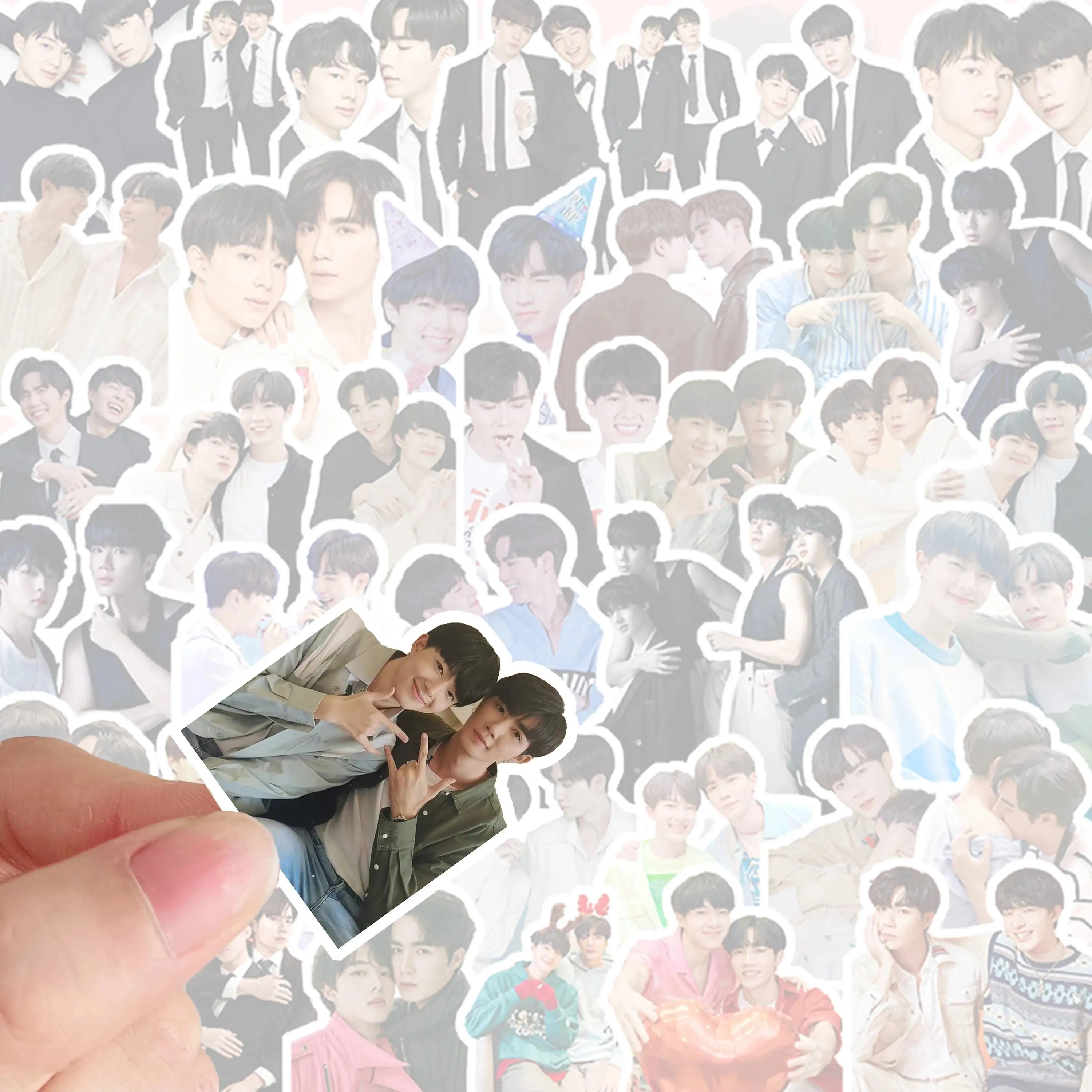 50pcs Thailand Stars Drama Cutie Pie CutiePieSeries Zeepruk NuNew Hia Lian Keau zeenew cute stickers zeenunew gift